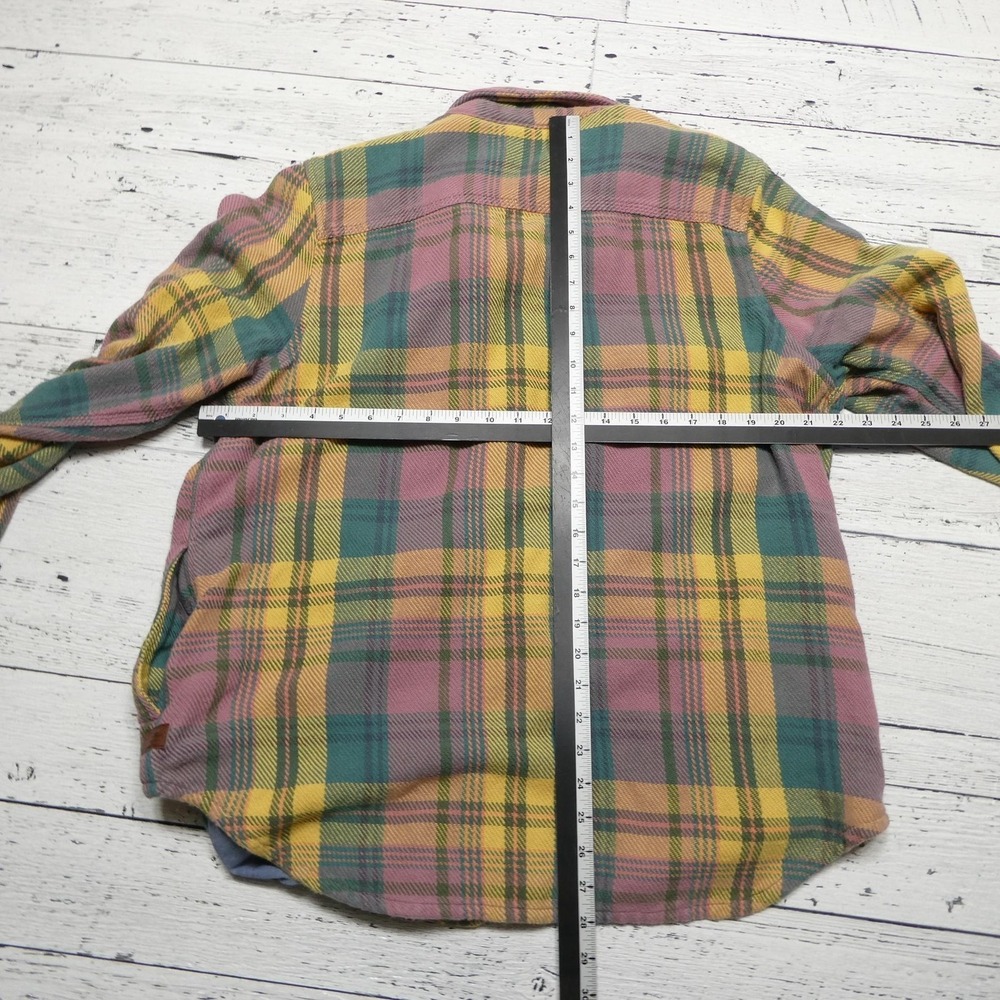 L.L. Bean Shirt Womens XL Multicolor Madras Plaid Flannel Cotton Twill - Picture 7 of 9